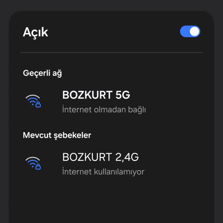Vodafone Net İnternet Olmadan Bağlı Sorunu
