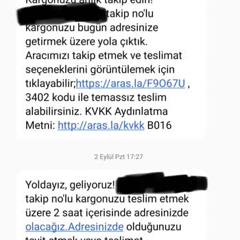 Aras Kargo Teslimat Yapmıyor Çağrı Merkezi Sorun Çözmüyor