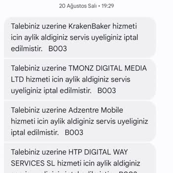Vodafone Pay İzinsiz Abonelik Ücretleri