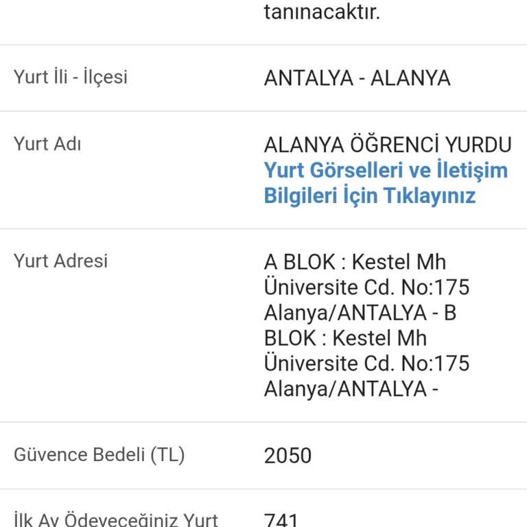 Kredi ve Yurtlar Kurumu Yanlış Durum Başvuru