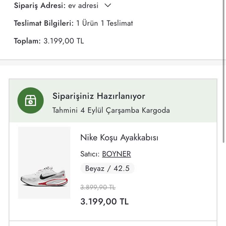 Boyner Sipariş Durumu Hakkında