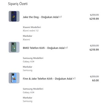 Adalances Shop Yanlış Kılıf Gönderimi Ve Düşük Baskı Kalitesi