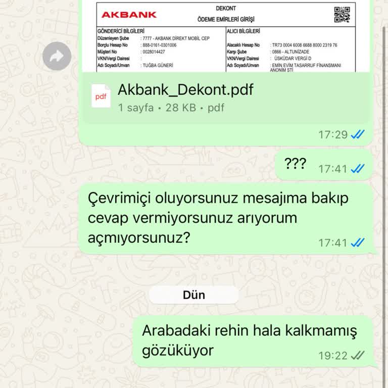 EminOtomotiv 1 Aydır Rehin Kaldırmadılar