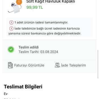 Koçtaş Para İadesi Sorunu