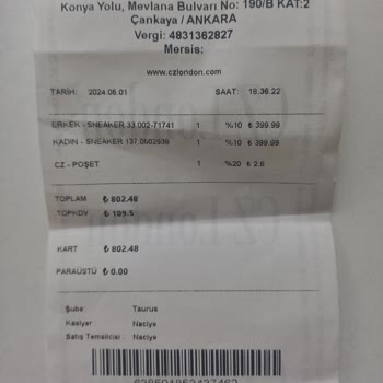 CZ London Cz Londonda Alışveriş=hüsran...