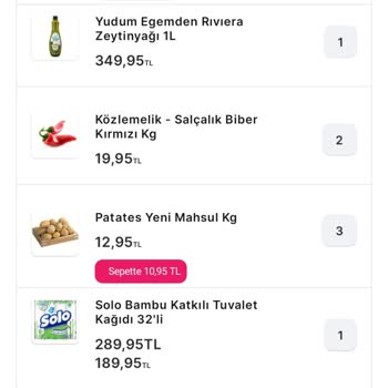 Migros Market Önce Eksik Ürün Sonra Küflü Ve Çürük Ürün Gönderdi.
