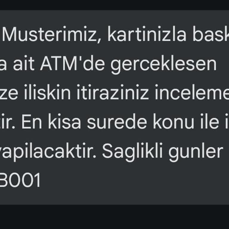 Ziraat Bankası Mağduruyum. ATM Paramı Yuttu Banka Vermiyor.