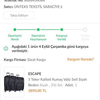 Sürat Kargo Siparişimi Adresime Teslim Etmiyor
