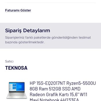 Teknosa.com Siparişteki Bedelsiz MS Office Lisansını Vermedi.