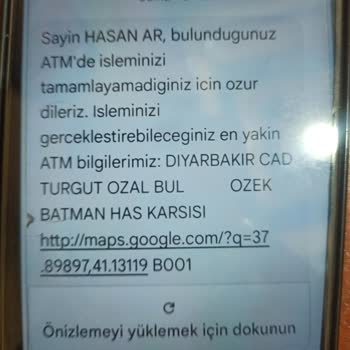 Ziraat Bankası Ziraat ATM Si Parama El Koydu. Paramı Hesabıma Yatırmıyorlar.