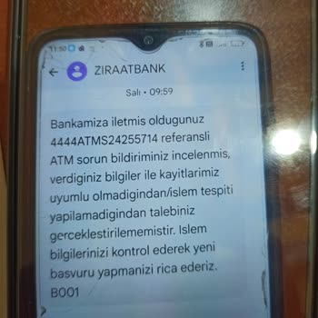 Ziraat Bankası Ziraat ATM Si Parama El Koydu. Paramı Hesabıma Yatırmıyorlar.