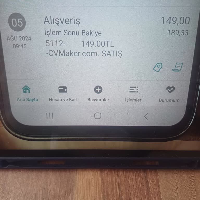 Cvmaker.com Bilgim Dışı Hesabımdan Para Çekildi