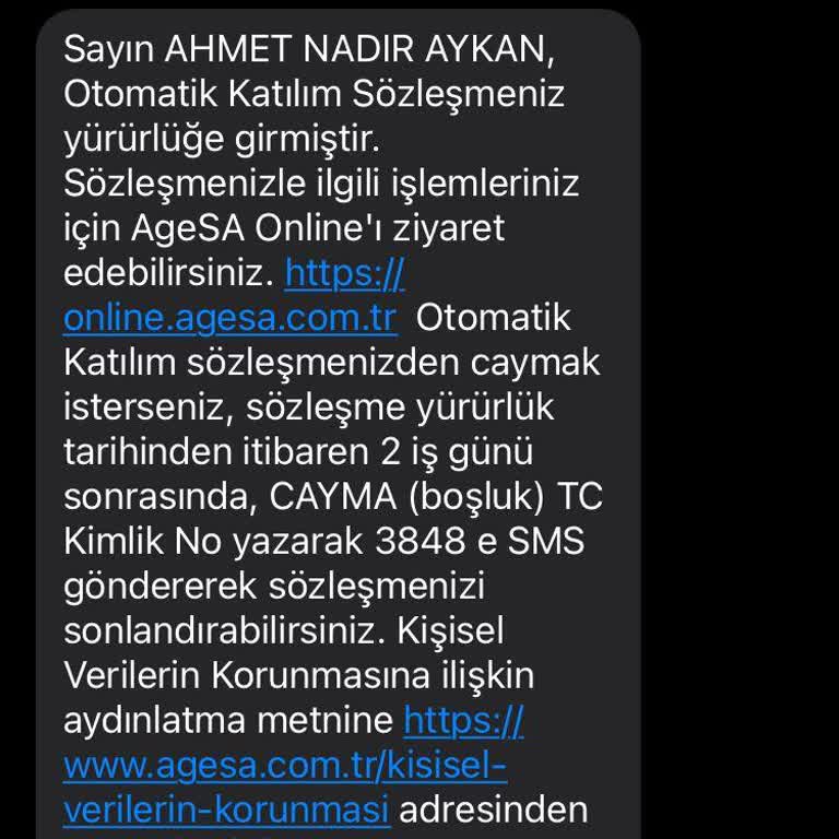 Talep Olmadan Agesa Üyelik Yapmış