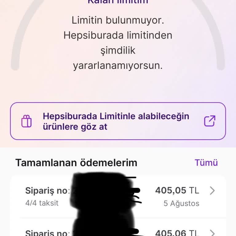 Hepsiburada Limiti Sorunu Hakkında