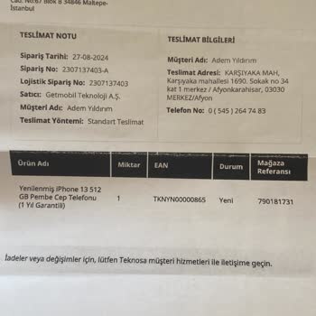 Yardımcı Olmayan Teknosa Ve İşinin Arkasında Durmayan Getmobil