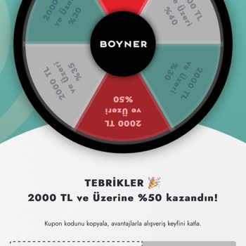 Boyner Şanslı Ürünler Badge