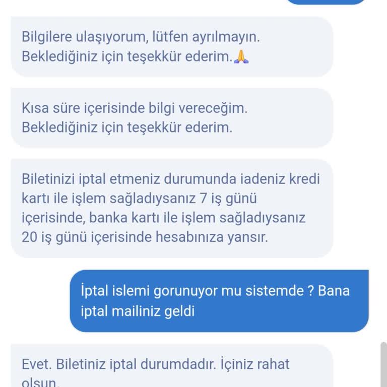 Obilet İptal Ettiğim Ücret İade Edilmedi