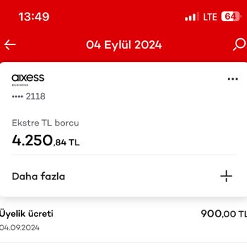 Akbank Axess Kart Üyelik Ücreti İadesi Talebi