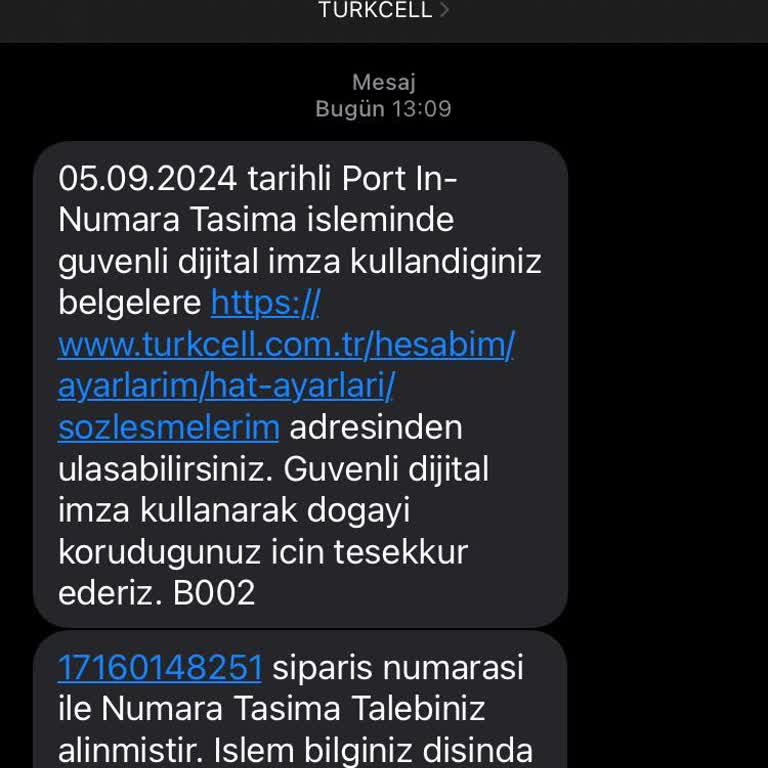 Turkcell'den Bilgim Dışında Numara Taşıma İşlemi