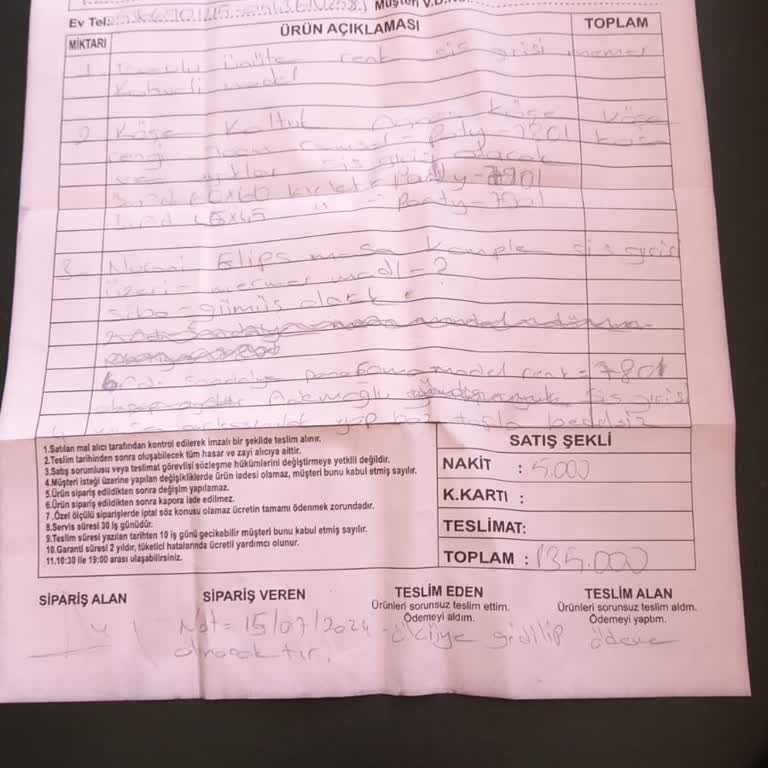 Sibella Mobilya Geç Teslimat Ve Eksik Ürün Sorunu