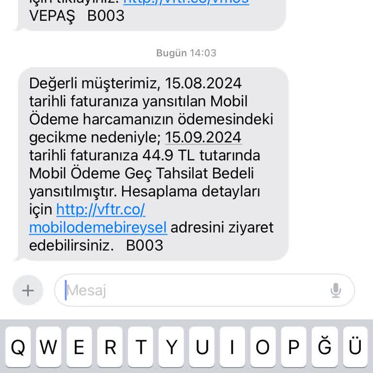 Vodafone Pay Mobil Ödeme İptali