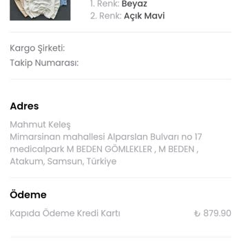 Beylerce.com.tr Üzerinden Alınan Ürünle İlgili Şikayet