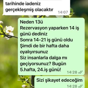 Sianji Well Being Resort Rezervasyon İptali Sonrası Para İadesi Sorunu