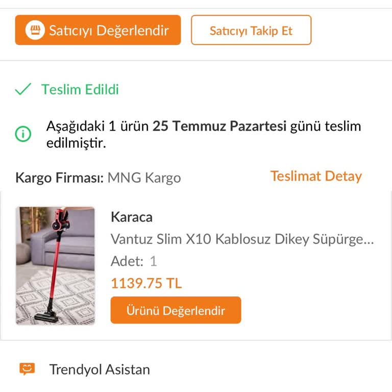Trendyol Karaca Hatır Küp Arızası