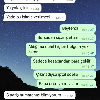 Gemrose Teslim Edilmeyen Sipariş Ve İletişim Sorunları