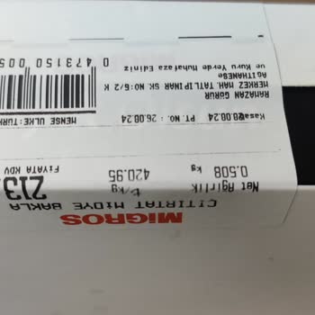 Migros Baklava Bozuk Çıktı