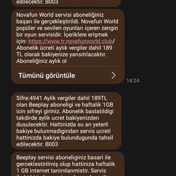 Beeplay Abonelik Ücreti ve Yetersiz Bakiye Sorunu