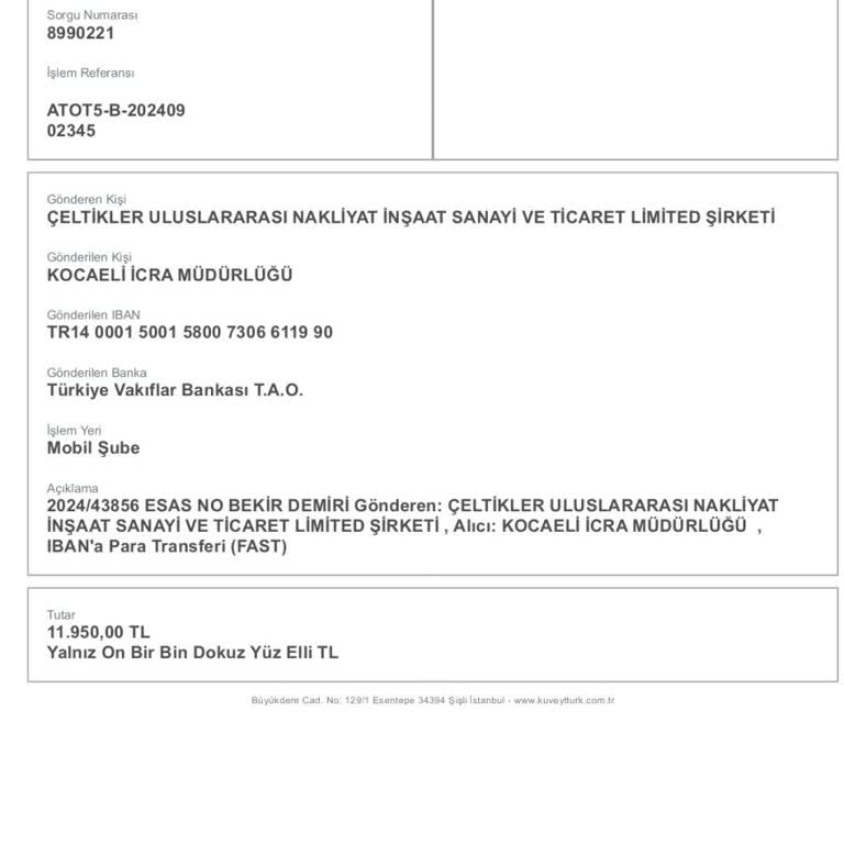 Kocaeli İcra Dairesi Ve Kocaeli İŞKUR Banka Hesaplarıma Bloke Koydurdu