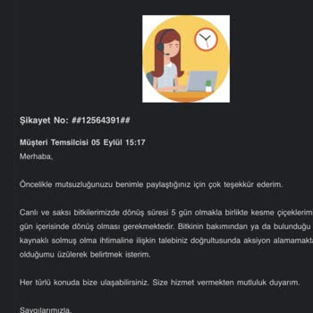 Çiçek Sepeti Şikayet