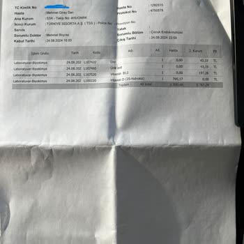 Özel Medicana Hastanesi Yasal Olmayan Ücret Alınması