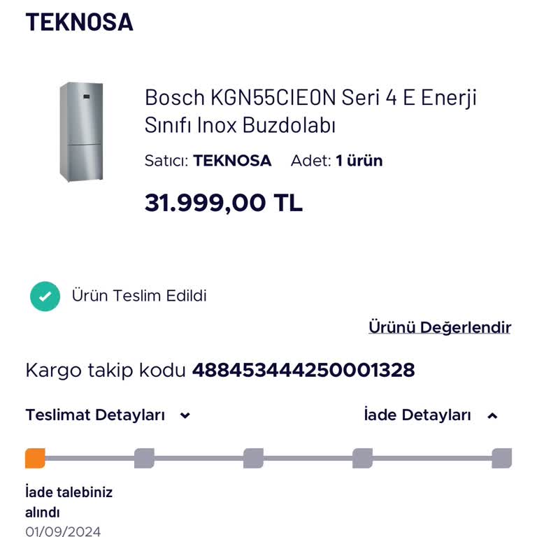 Horoz Lojistik İademi Almaya Gelmiyor