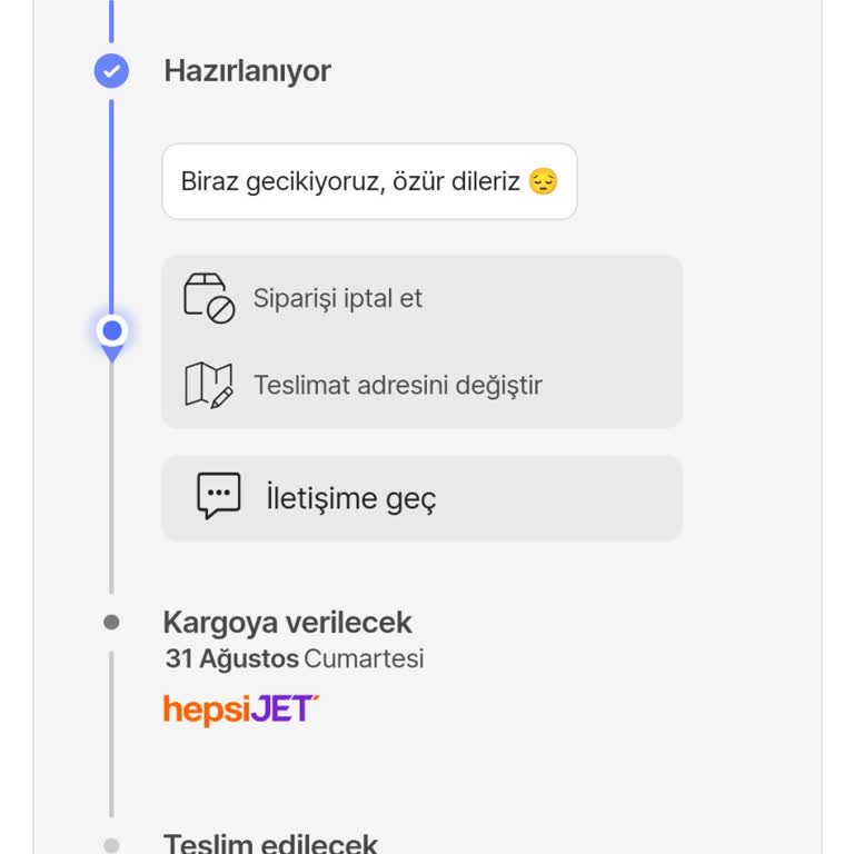 Hepsiburada 6 Gündür Siparişimi Kargoya Vermediler