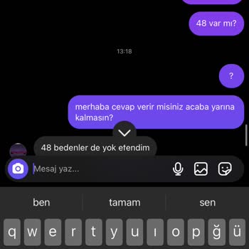 Butik Aybayıldım Beden Yok, İade Yok Şikayeti