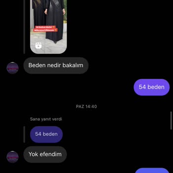 Butik Aybayıldım Beden Yok, İade Yok Şikayeti