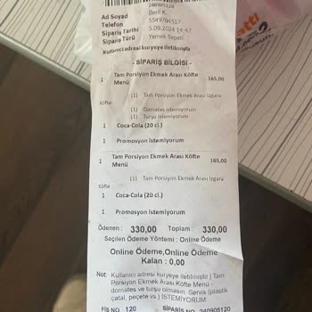 Köfteci Yusuf Boş Ekmek Gönderdi