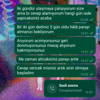 Medyum Cemil Çınar İade Talebime Cevap Vermeyen Satıcı