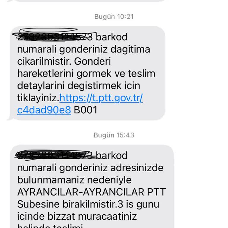 PTT Kargo Kargo Teslim Edilmedi