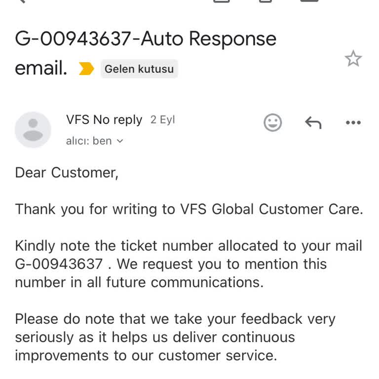 VFS Global Vize Randevu İptali Ve Para İadesi