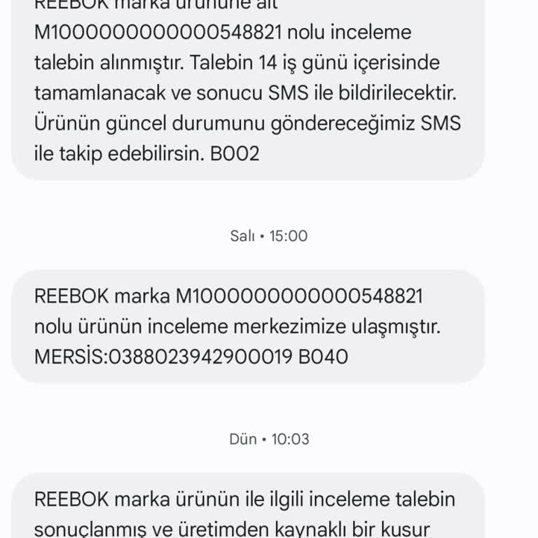 Reebok Marka Alınan Ayakkabıda Yırtılma Oldu