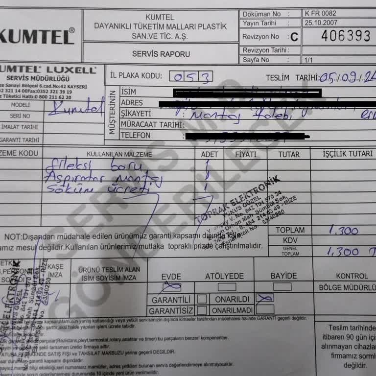 Kumtel Servis Hizmetinin Kötü Oluşu Hakkında