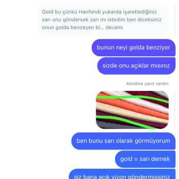 Hs.scarrff Yanlış Renk Ürün Ve Kötü Müşteri Hizmeti