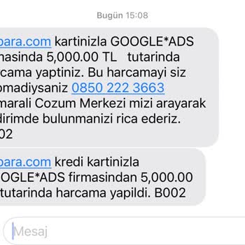 Enpara Google Habersiz Ücret Çekimi