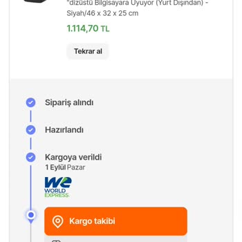 Hepsiburada'da Siparişim Gümrükte Beklemekte Ve Konum Hindi.