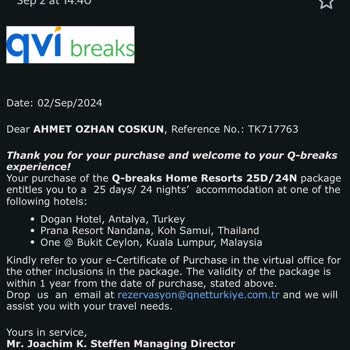 QNET Promosyon Ürün İadesi Talebi