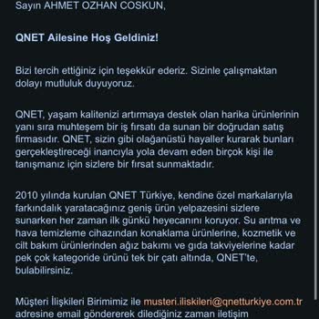 QNET Promosyon Ürün İadesi Talebi