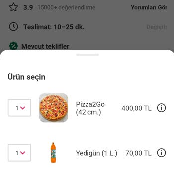 Yemeksepeti Hatalı Ürün Gönderdi